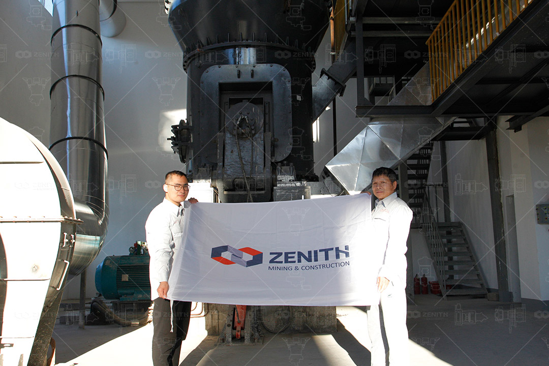 Complete slag powder grinding plant layout with multiple mills and conveyors